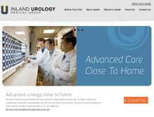 Tablet Screenshot of inlandurology.com